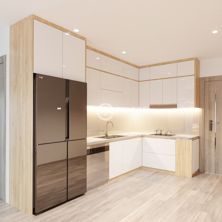 L-shaped MDF kitchen cabinet 2MX2M TB05 3