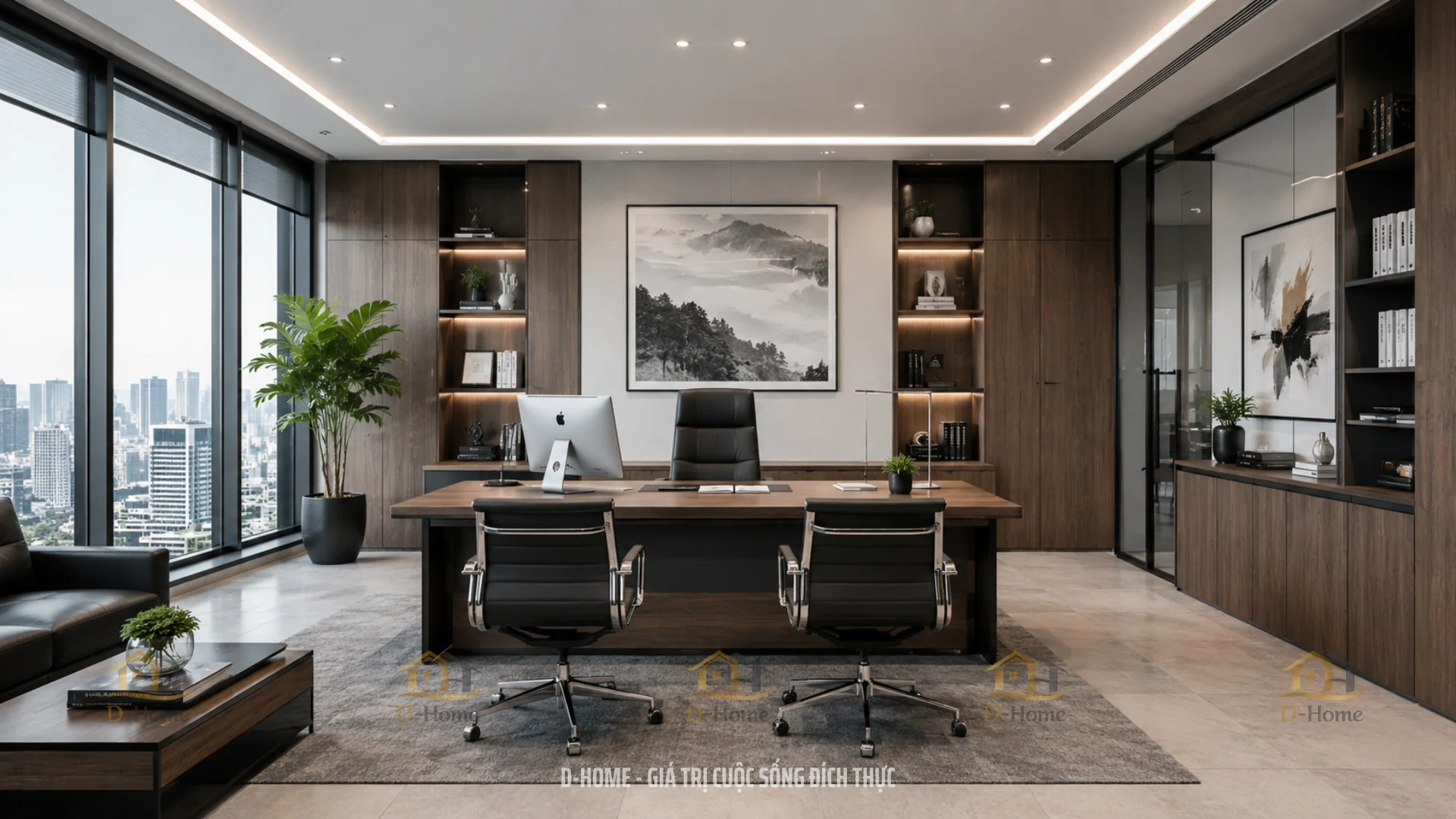 Phong cách thiết kế nội thất văn phòng hiện đại (Modern Style)