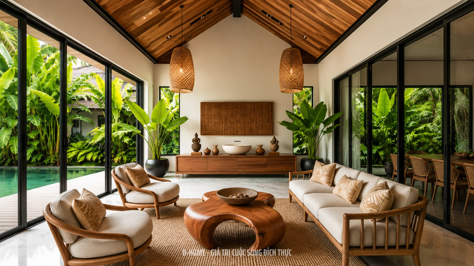 Phong Cách Thiết Kế Nội Thất Nhiệt Đới - Tropical Style