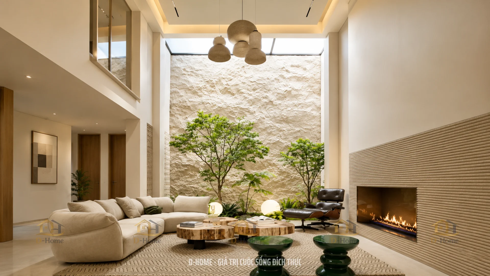 Phong cách thiết kế Biophilic & Wellness Luxury (Biệt Thự Sinh Thái Kỳ Nghỉ)