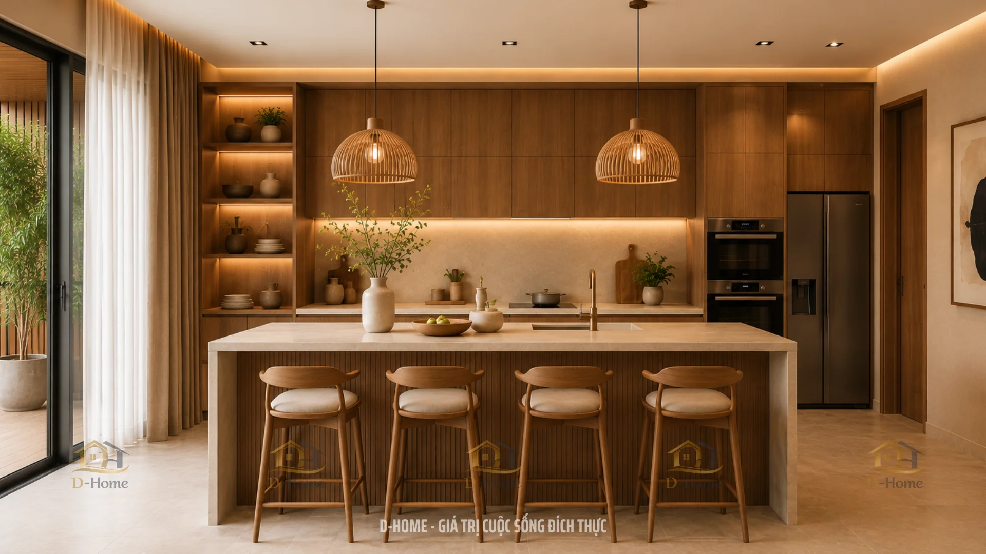 99+ mẫu thiết kế nội thất phòng bếp đẹp, hiện đại và tiện nghi được yêu thích nhất năm 2026