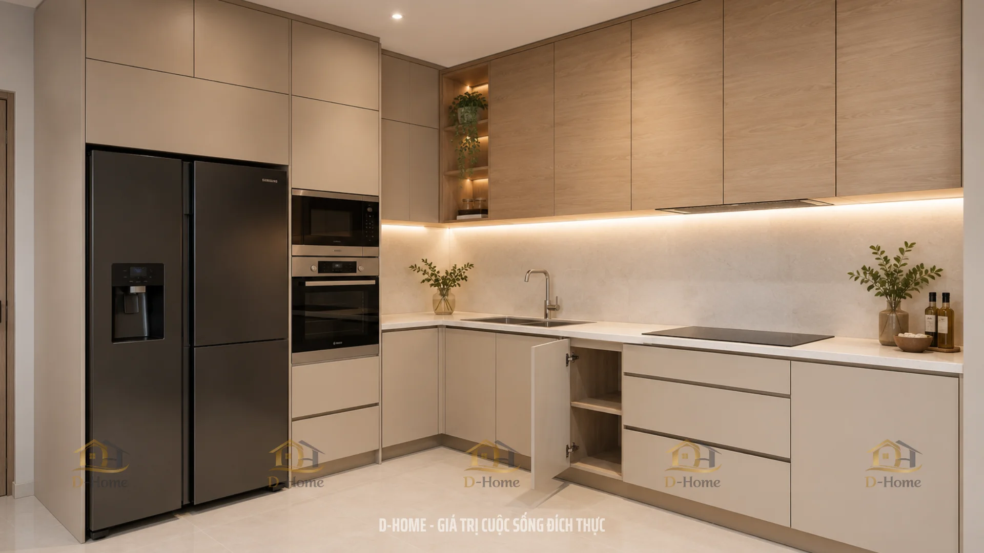 99+ mẫu thiết kế nội thất phòng bếp đẹp, hiện đại và tiện nghi được yêu thích nhất năm 2026