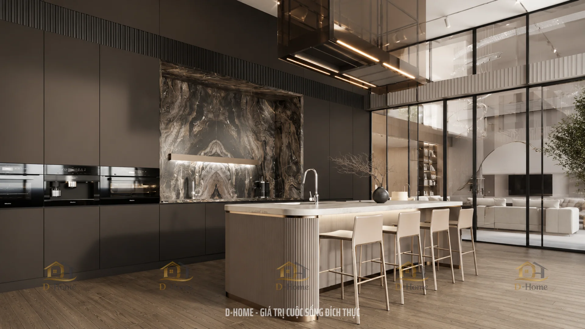 Phong cách phòng bếp thông minh tích hợp công nghệ 