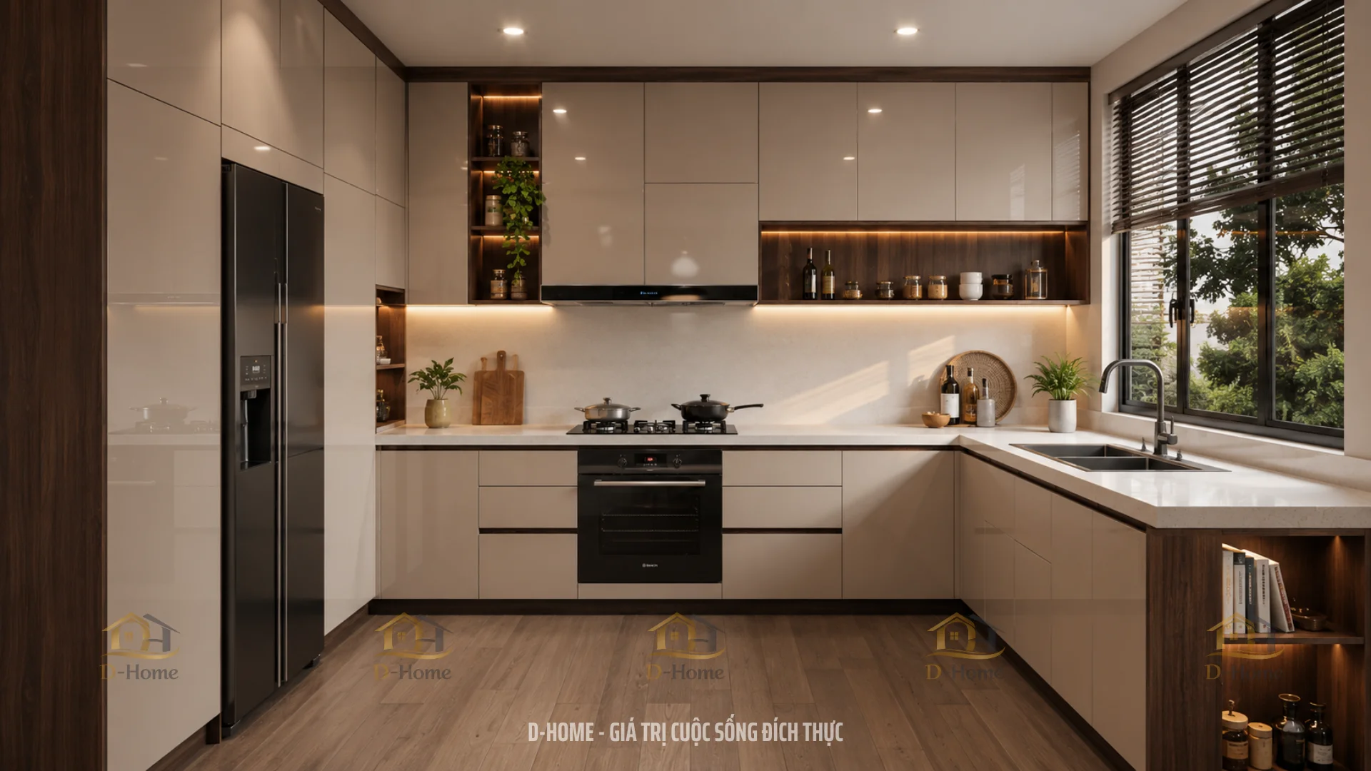 99+ mẫu thiết kế nội thất phòng bếp đẹp, hiện đại và tiện nghi được yêu thích nhất năm 2026