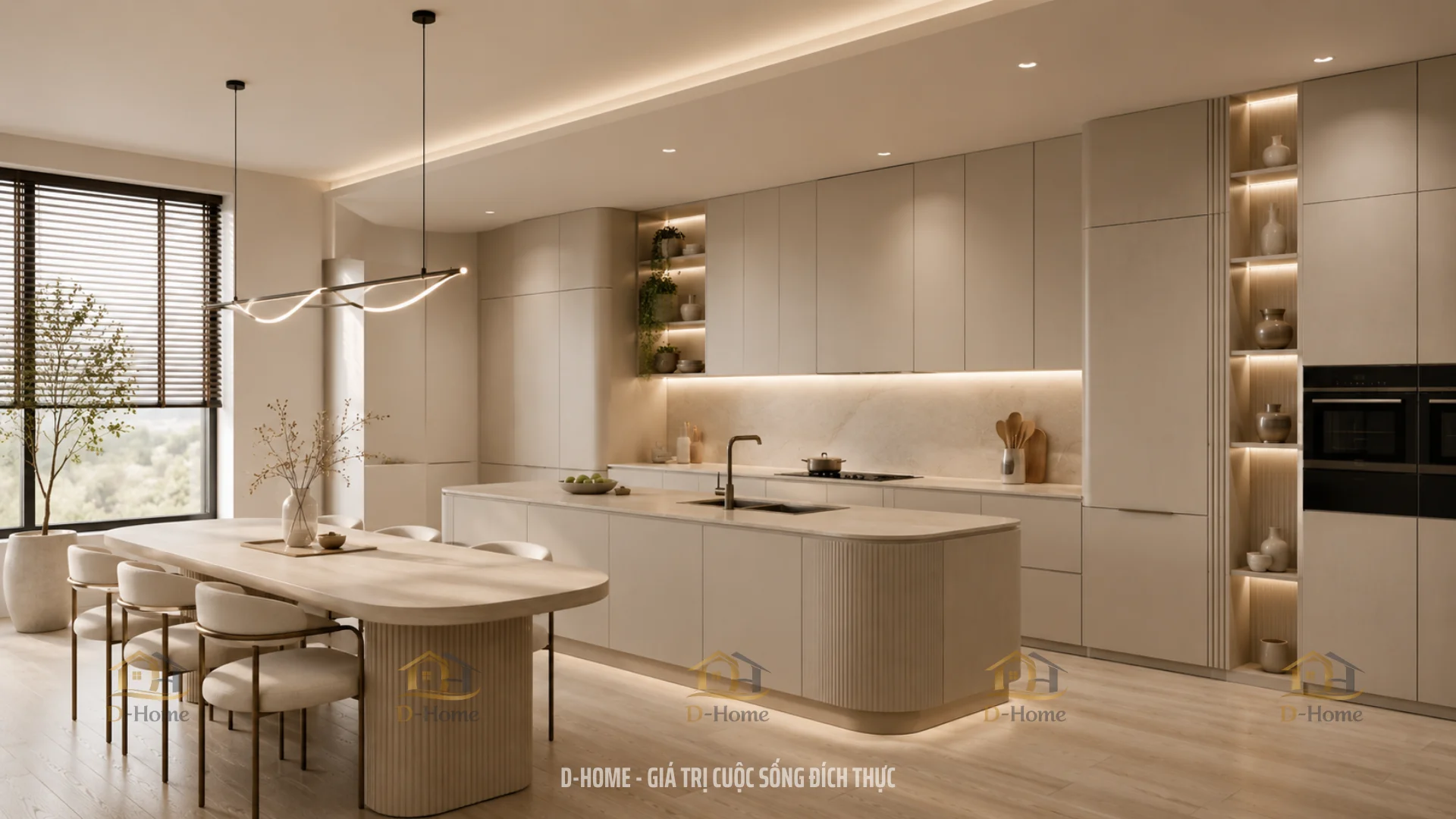 99+ mẫu thiết kế nội thất phòng bếp đẹp, hiện đại và tiện nghi được yêu thích nhất năm 2026
