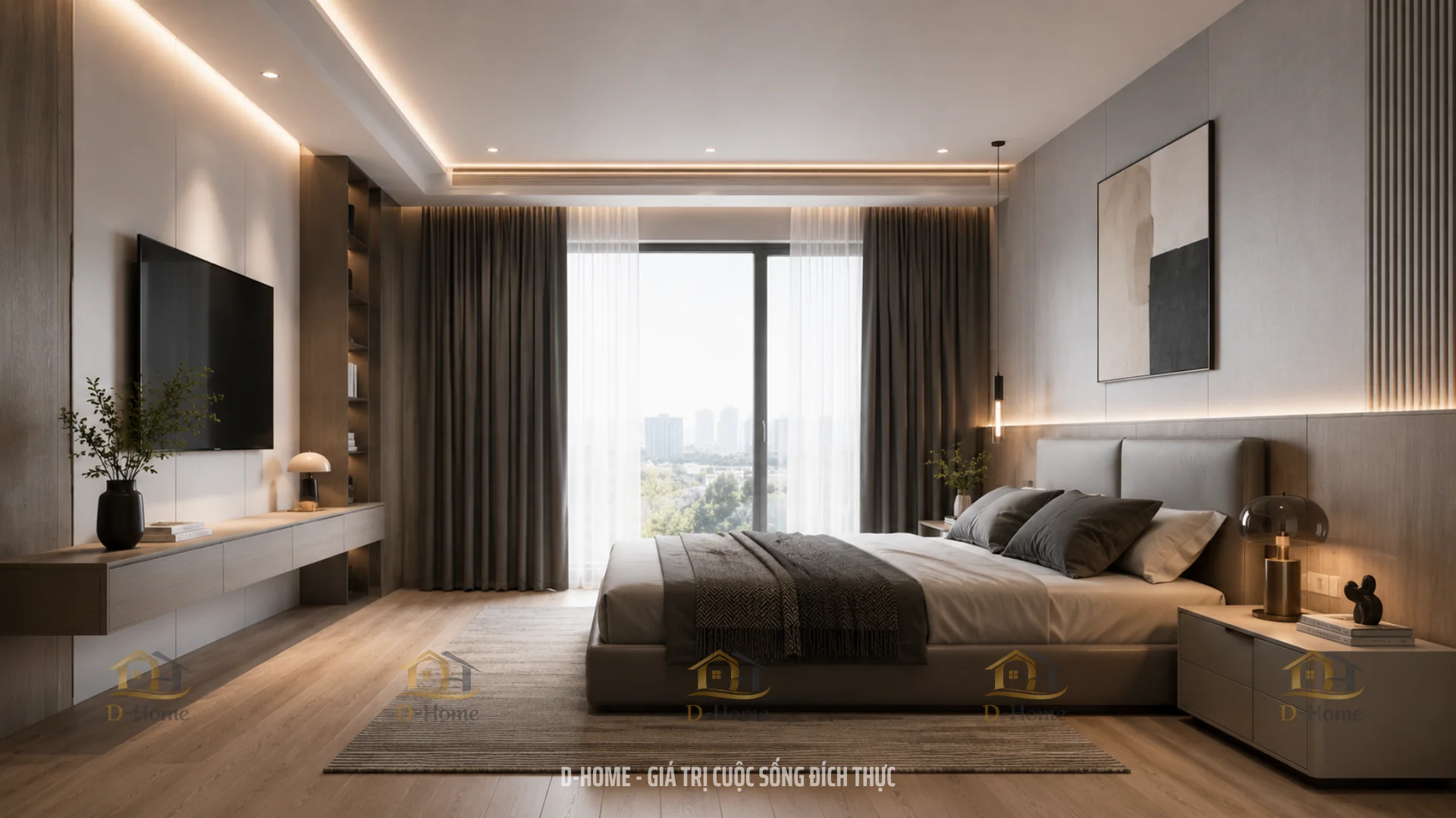 Phòng ngủ phong cách hiện đại (Modern Style)