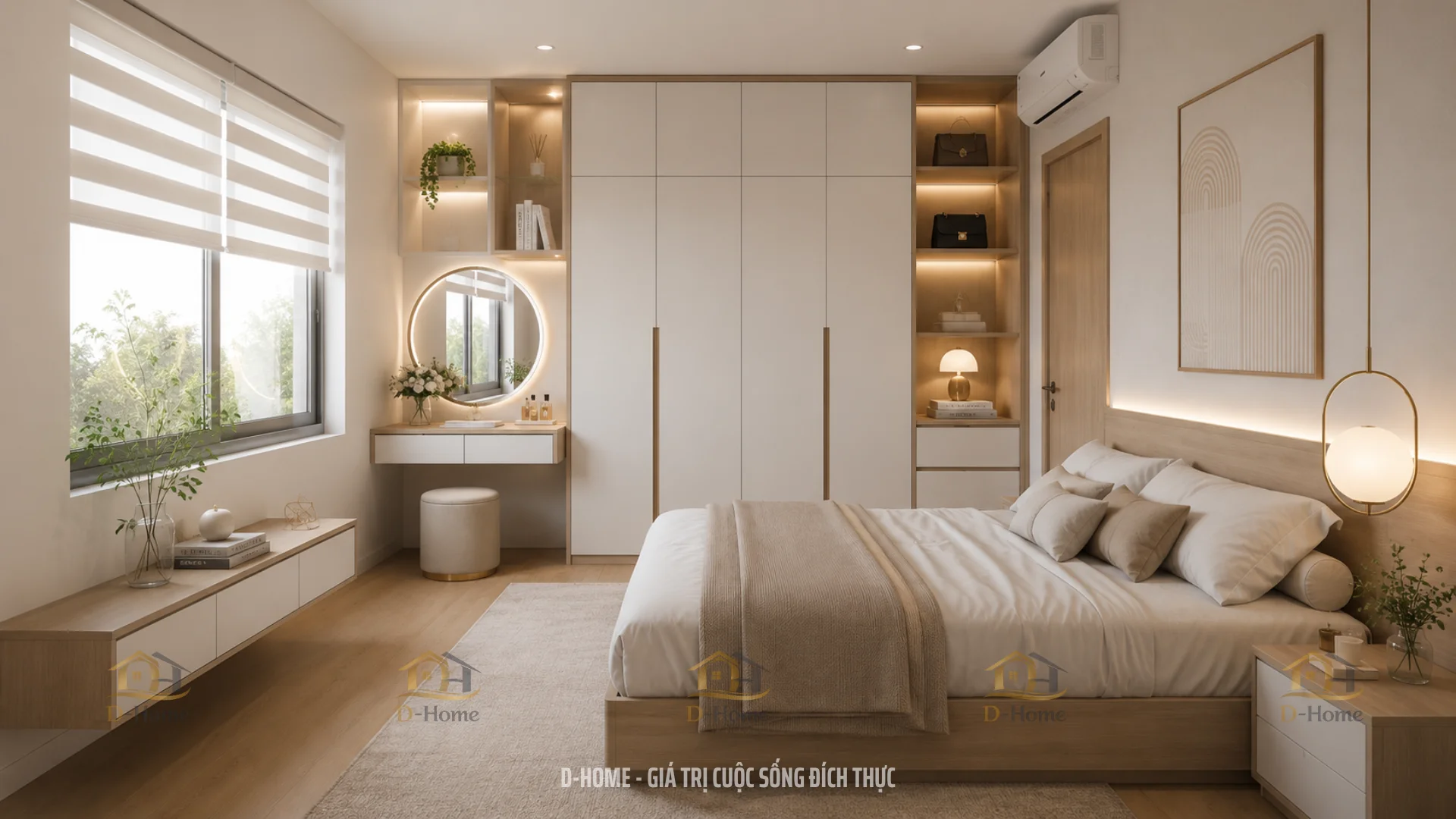 Thiết kế nội thất phòng ngủ tiêu chuẩn từ 15m² - 18m²