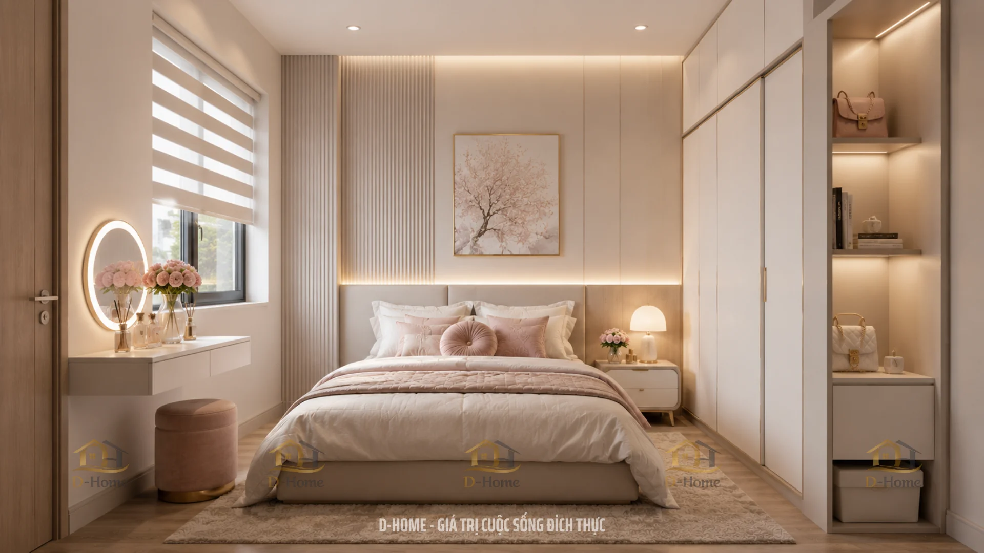 Thiết kế nội thất phòng ngủ tiêu chuẩn từ 15m² - 18m²
