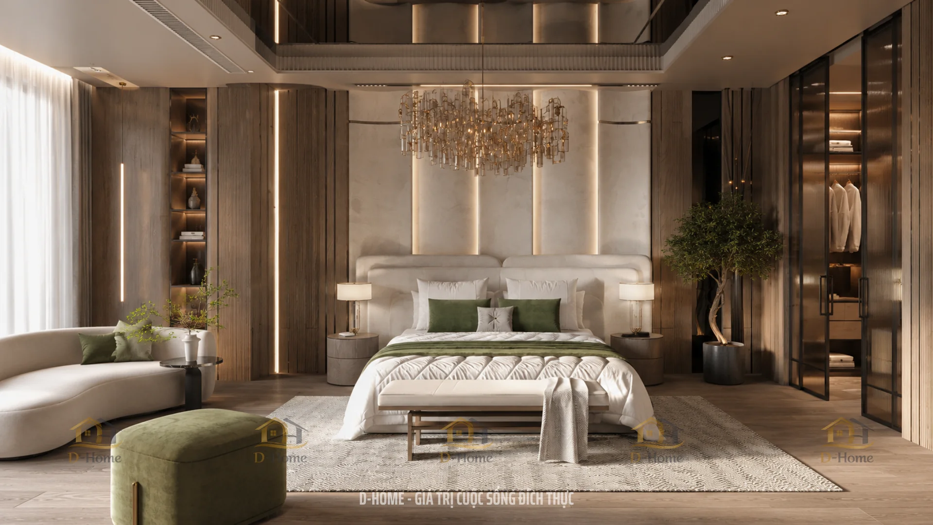 Thiết kế phòng ngủ Master từ 20m² trở lên