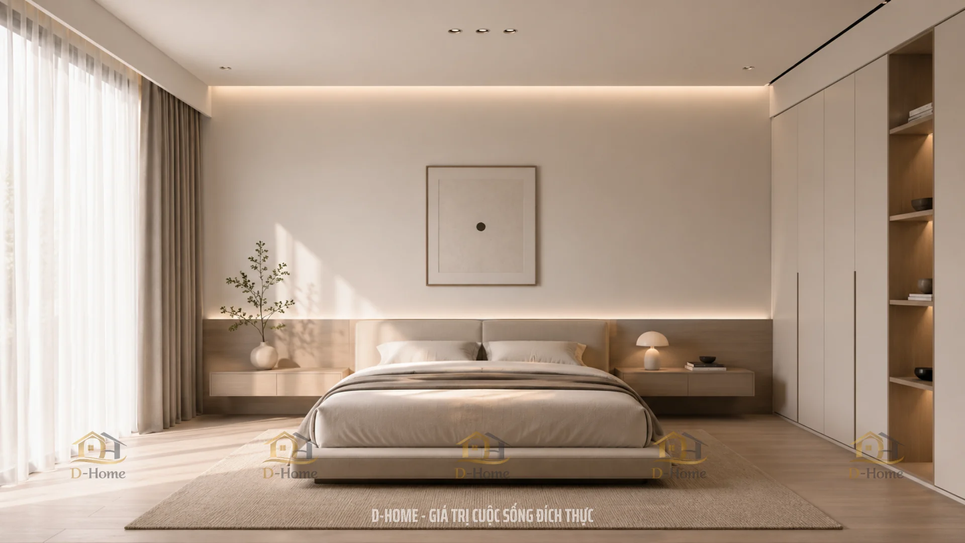 Phong cách thiết kế phòng ngủ Tối Giản - Minimalism