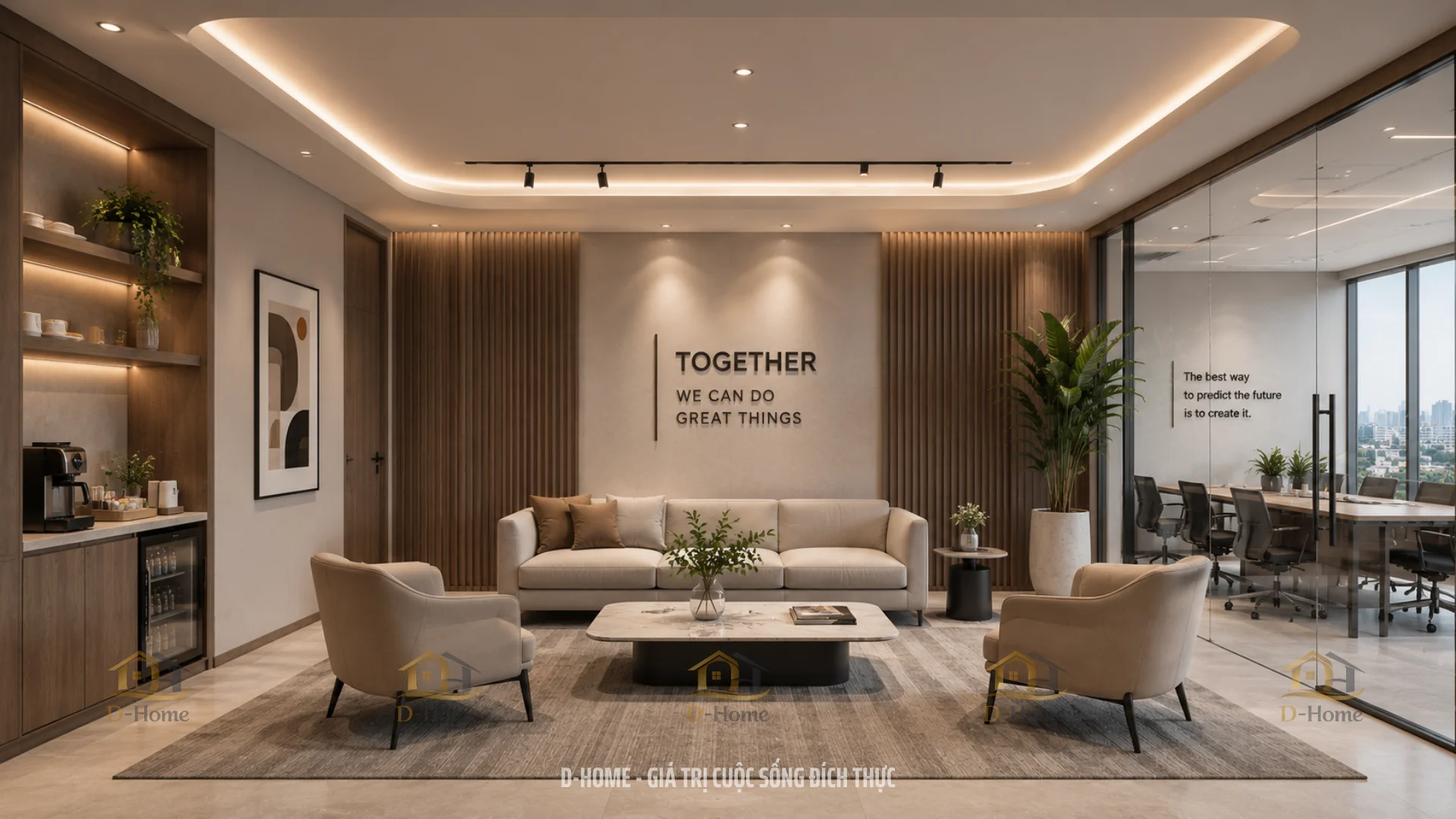 Thiết kế nội thất phòng tiếp khách
