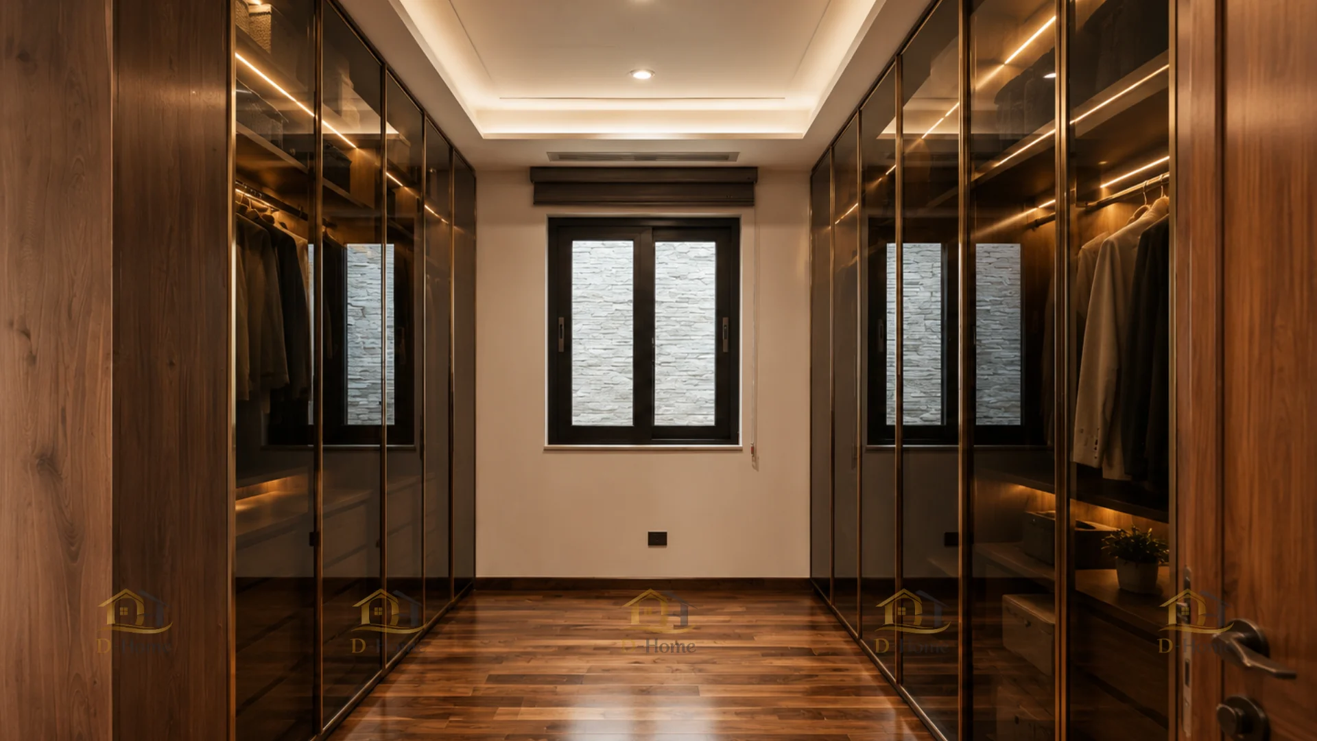Tủ quần áo gỗ công nghiệp cánh kính MDF phủ Melamine giá tốt