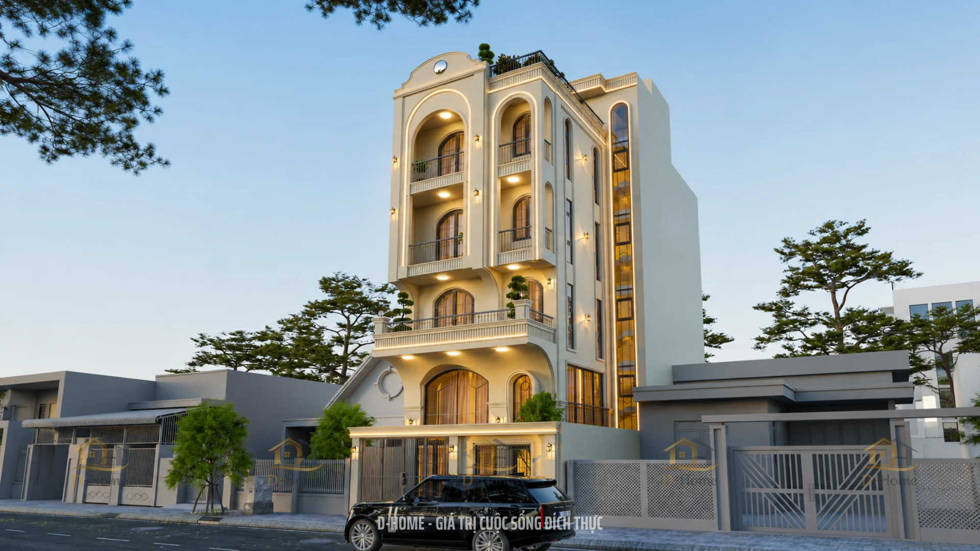 Dự án Thiết Kế Nội Thất Biệt Thự 600m² đẹp hiện đại TPHCM