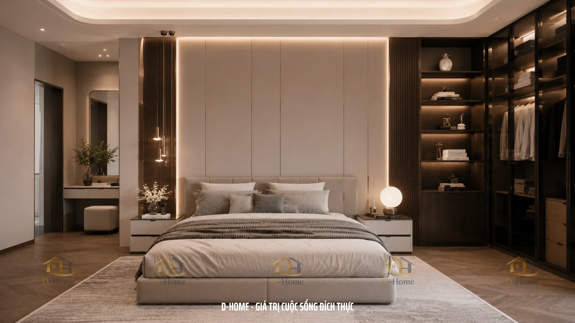 Thiết Kế Nội Thất Phòng Ngủ Biệt Thự – Không Gian Riêng Tư Được Cá Nhân Hóa Cho Từng Thành Viên