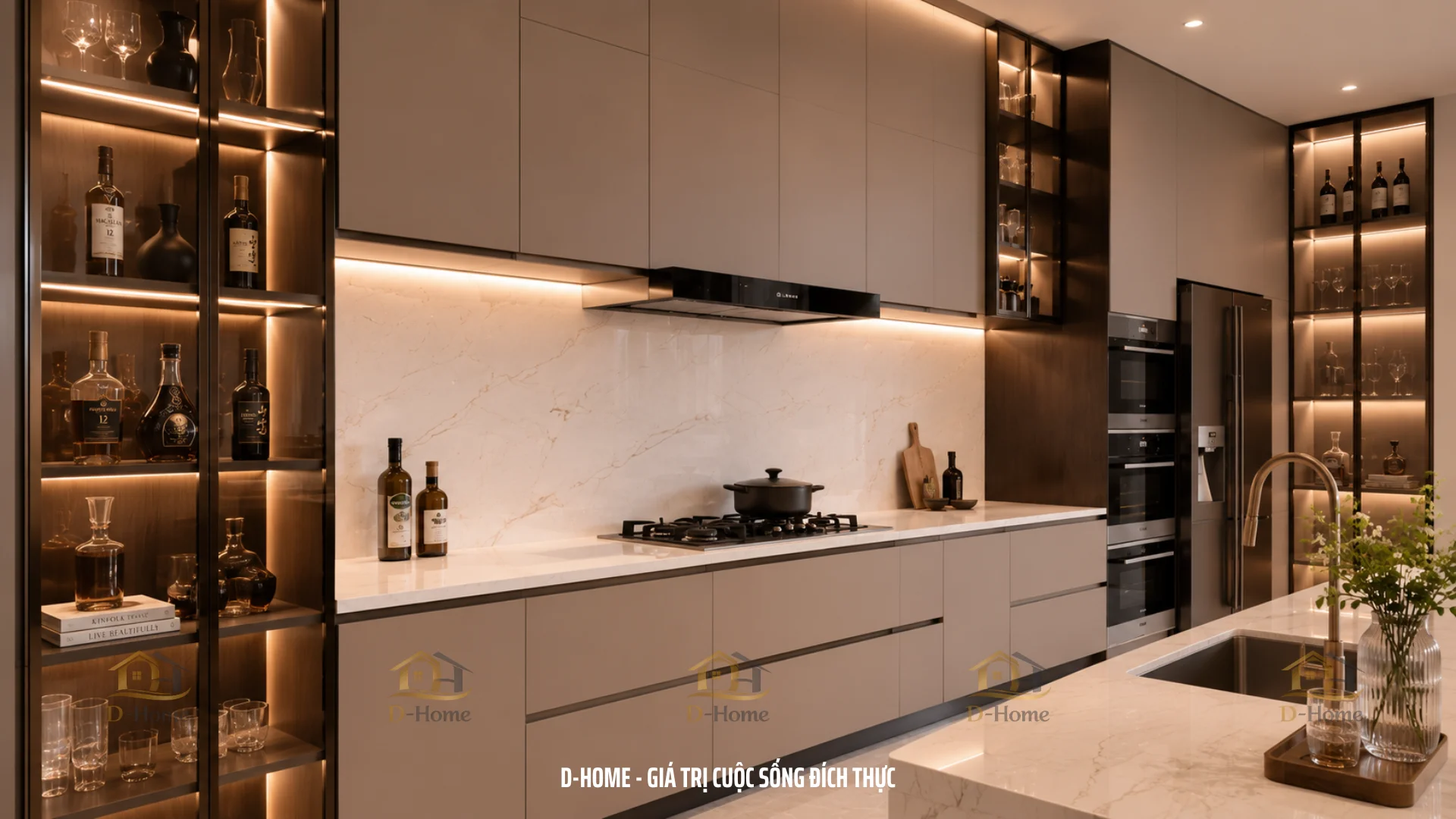 Thiết Kế Phòng Bếp Biệt Thự Và Phòng Ăn Liên Thông – Tối Ưu Công Năng, Kết Nối Cả Gia Đình