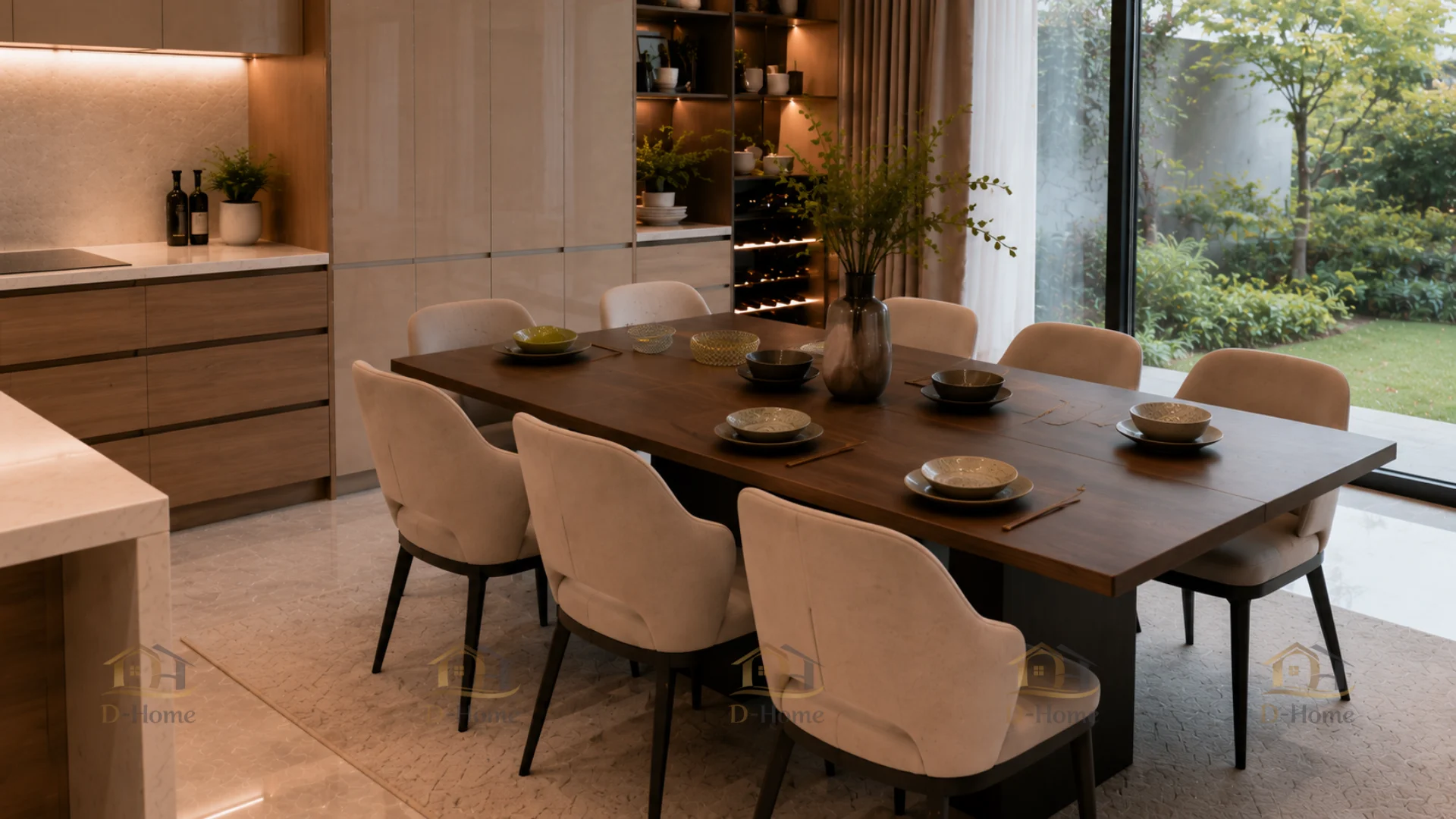 Dự Án Thi Công Nội Thất Phòng Bếp 40m2 Hiện Đại