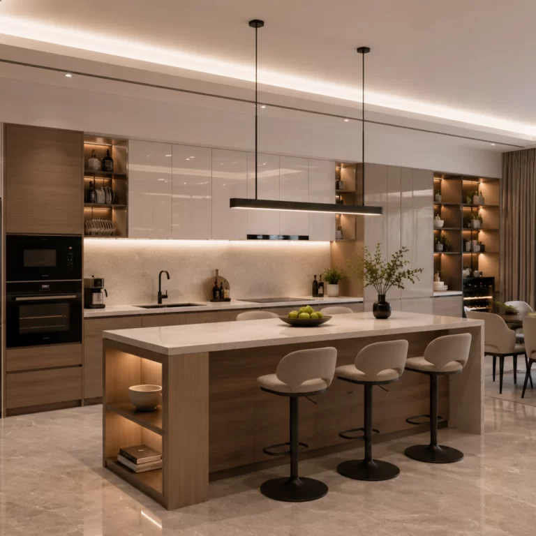 Dự Án Thi Công Nội Thất Phòng Bếp 40m2 Hiện Đại