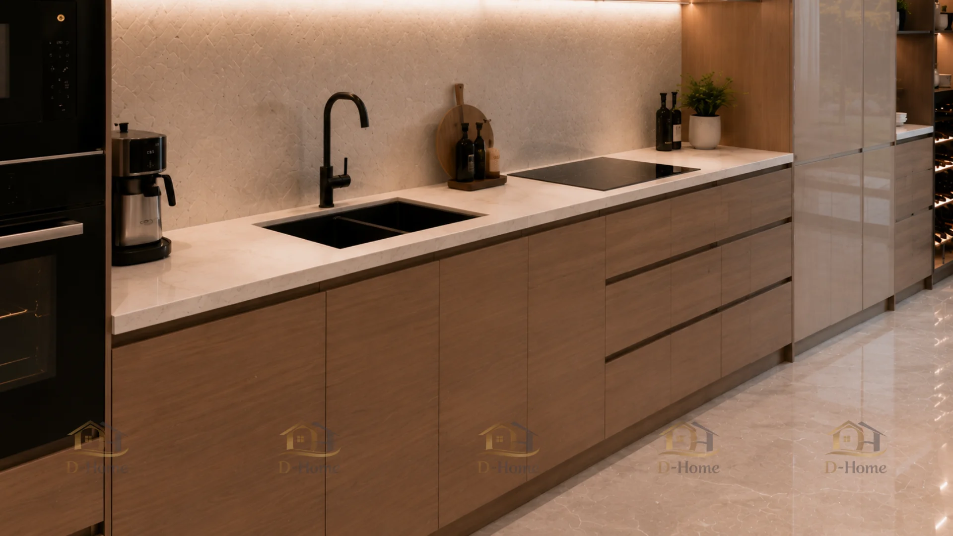 mặt đá bếp cao cấp với khả năng chịu lực, chịu nhiệt và chống thấm hiệu quả