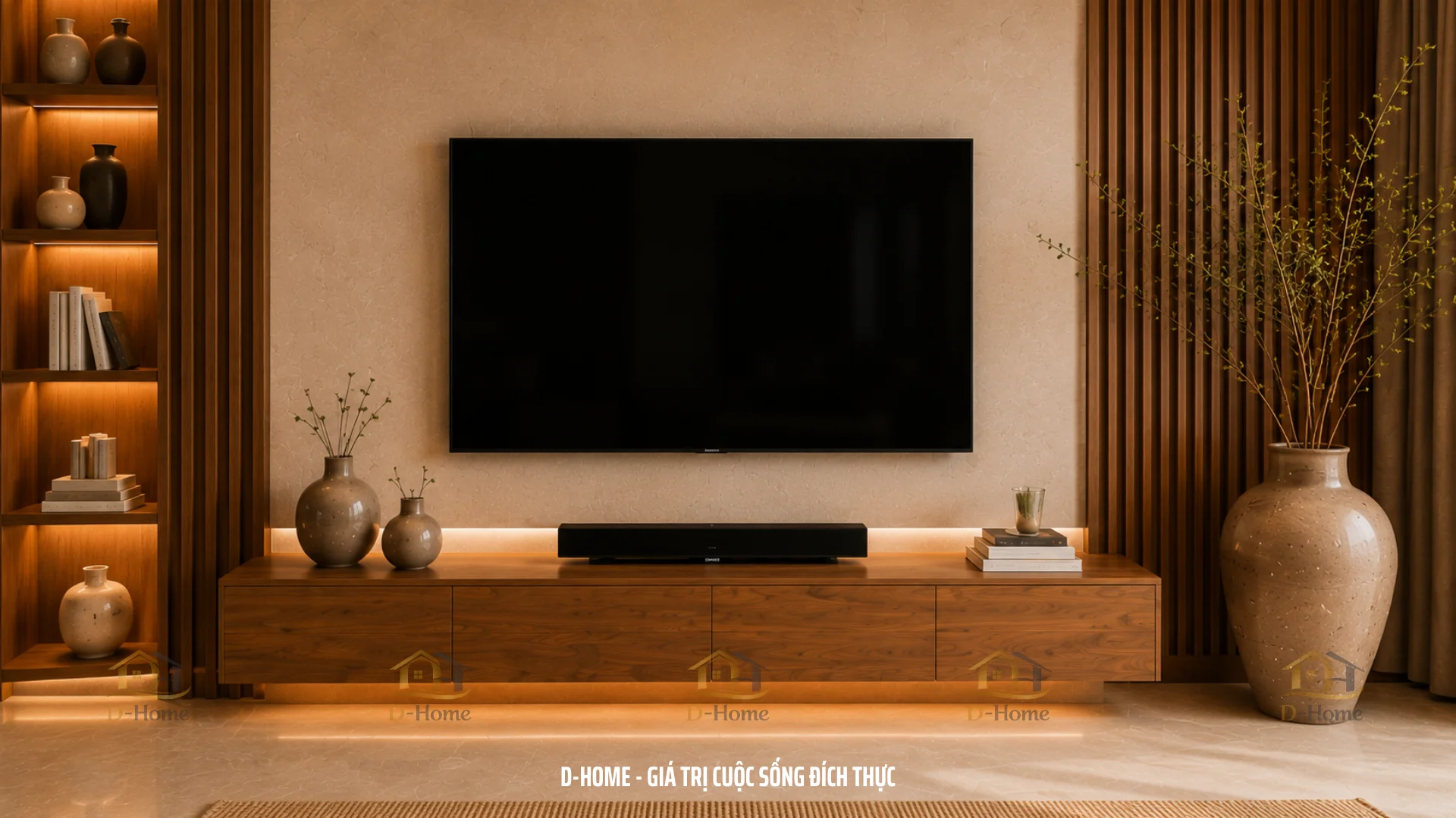 Tối ưu không gian lưu trữ cho phòng khách 