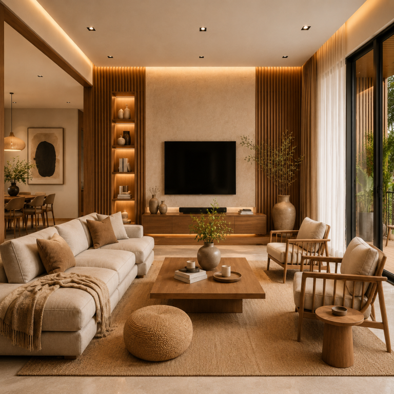 Dự án Thiết kế Phòng Khách Và Bếp Liên Thông 110m² - Anh V