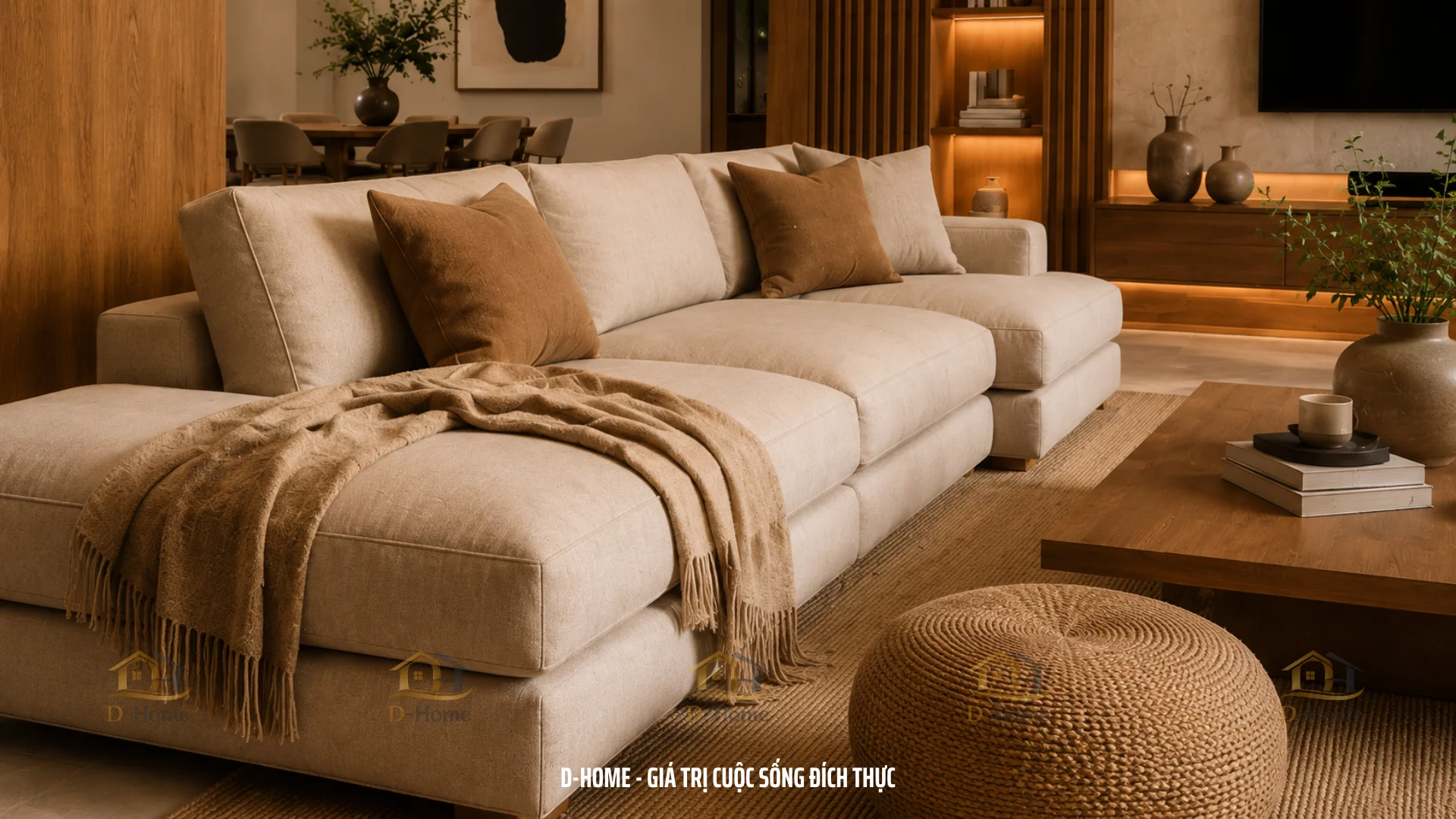 Dự án Thiết kế Phòng Khách Và Bếp Liên Thông 110m² - Anh V
