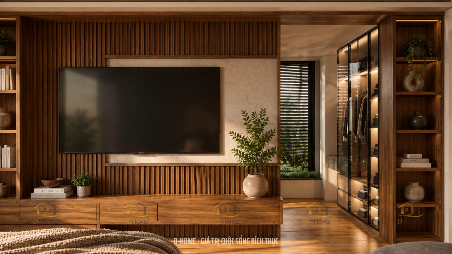 Dự án Thiết Kế Phòng Ngủ 30m2 có phòng thay đồ tiện lợi