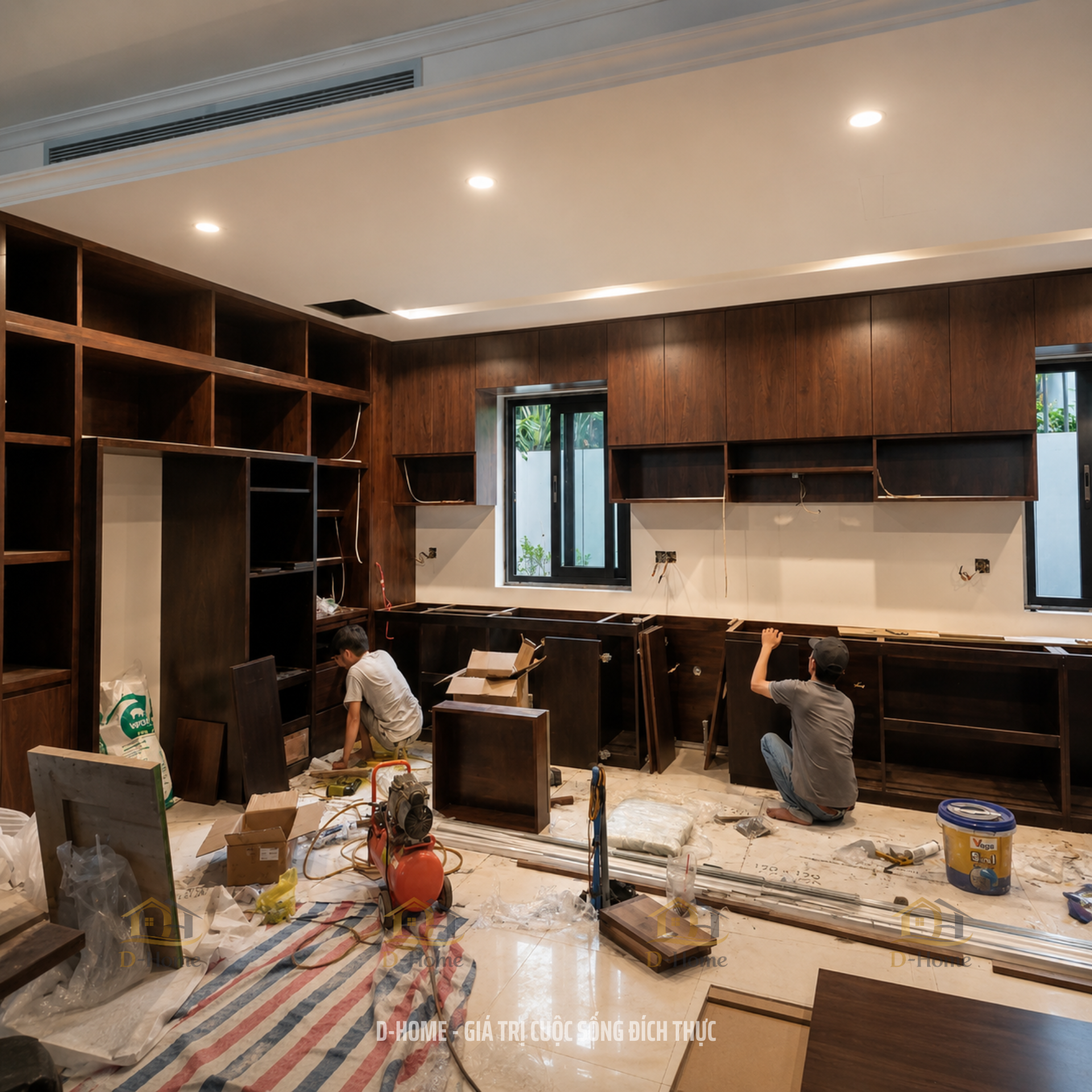 D-Home nhận thiết kế theo yêu cầu lắp đặt thi công tận nơi cho khách hàng