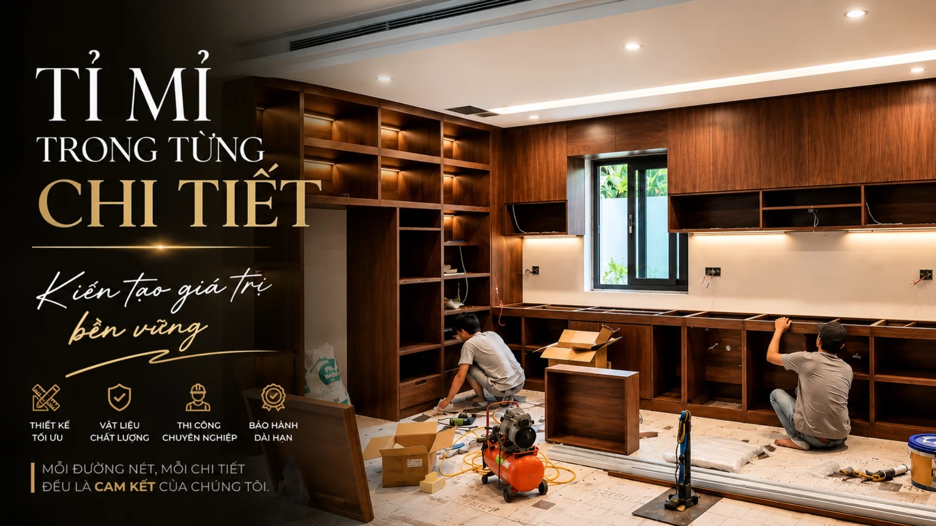 D-Home đơn vị chuyên thiết kế gia công tủ bếp nhôm theo yêu cầu uy tín chất lượng giá tận xưởng HCM