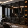 Tủ quần áo cánh kính cường lực gỗ MDF phủ Melamine bền đẹp