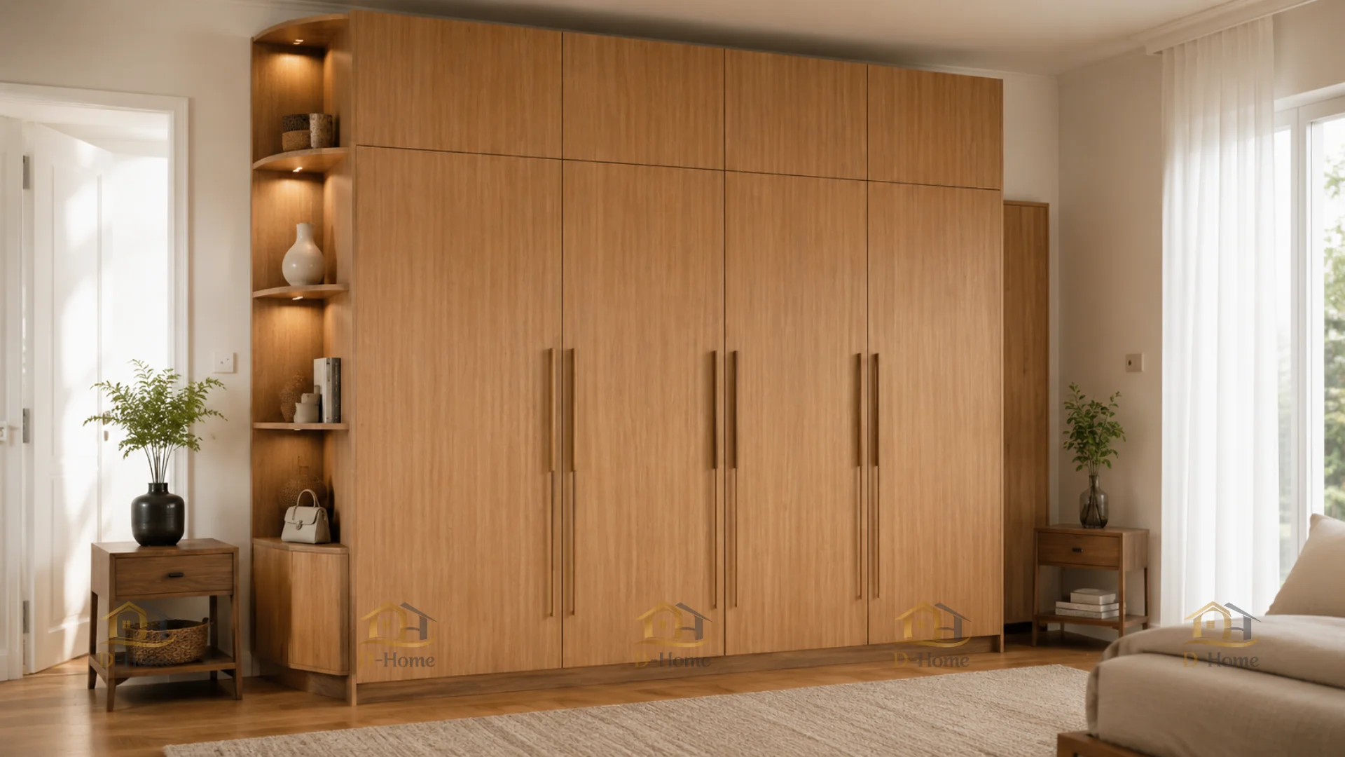 Tủ quần áo gỗ công nghiệp MDF phủ Melamine chống mối giá rẻ