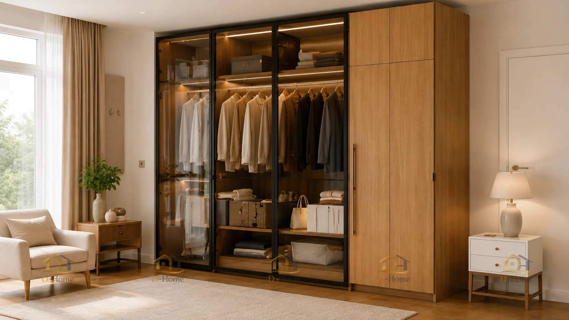 Tủ quần áo gỗ công nghiệp MDF phủ Melamine là một trong những dòng sản phẩm
