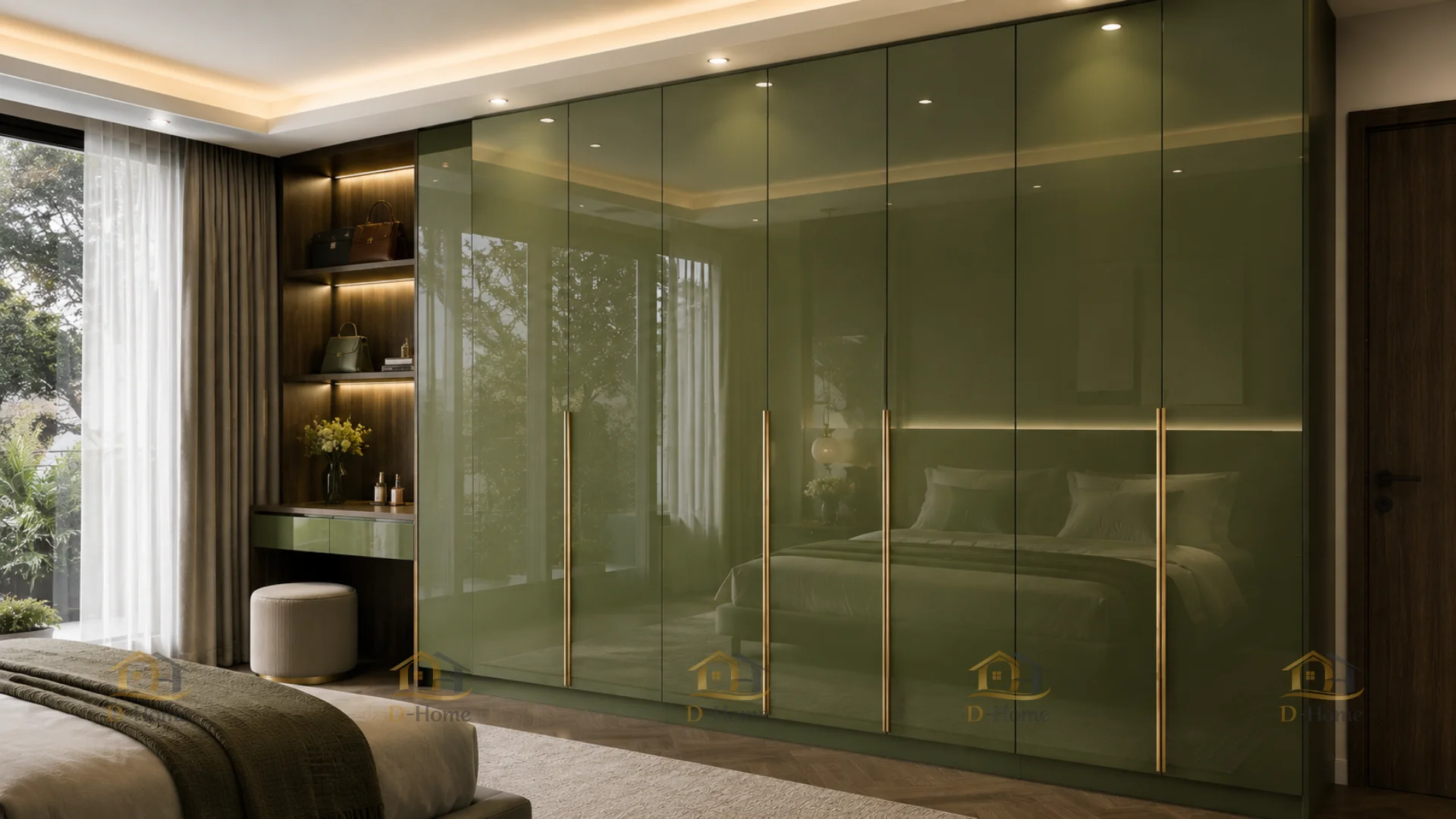 Điểm nổi bật của sản phẩm nằm ở phần cánh Acrylic An Cường. Acrylic là vật liệu bề mặt có độ bóng cao, khả năng phản chiếu ánh sáng tốt