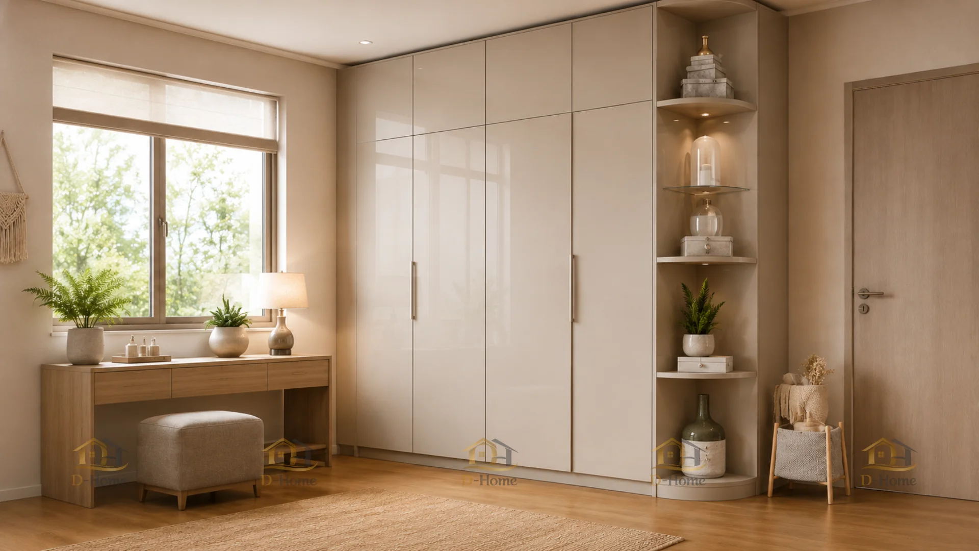 Cánh Acrylic có nhiều lựa chọn màu sắc từ trắng, kem, xám, đen đến các tông vân gỗ hiện đại. Nhờ đó, khách hàng có thể lựa chọn màu sắc phù hợp với giường ngủ