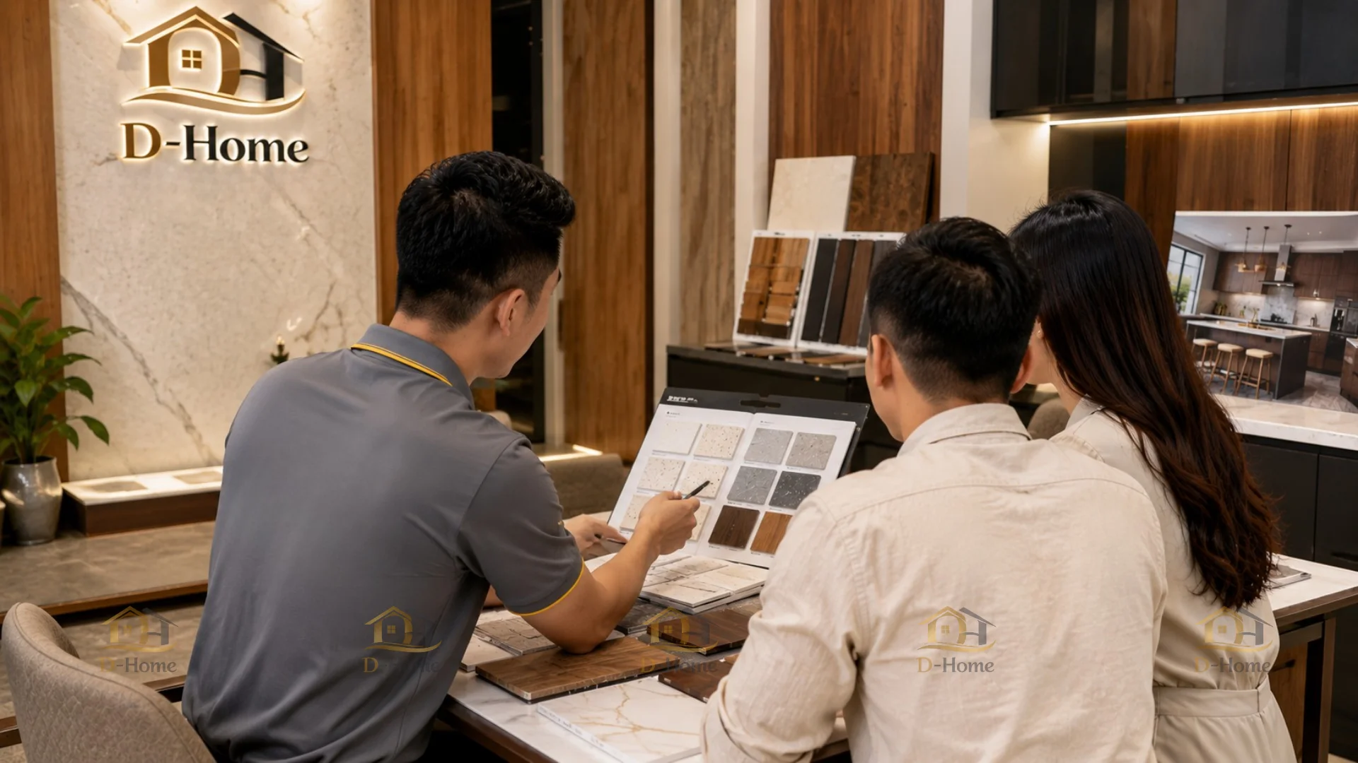 D-Home tư vấn giải pháp bố trí công năng, lựa chọn vật liệu và phong cách phù hợp trước khi triển khai