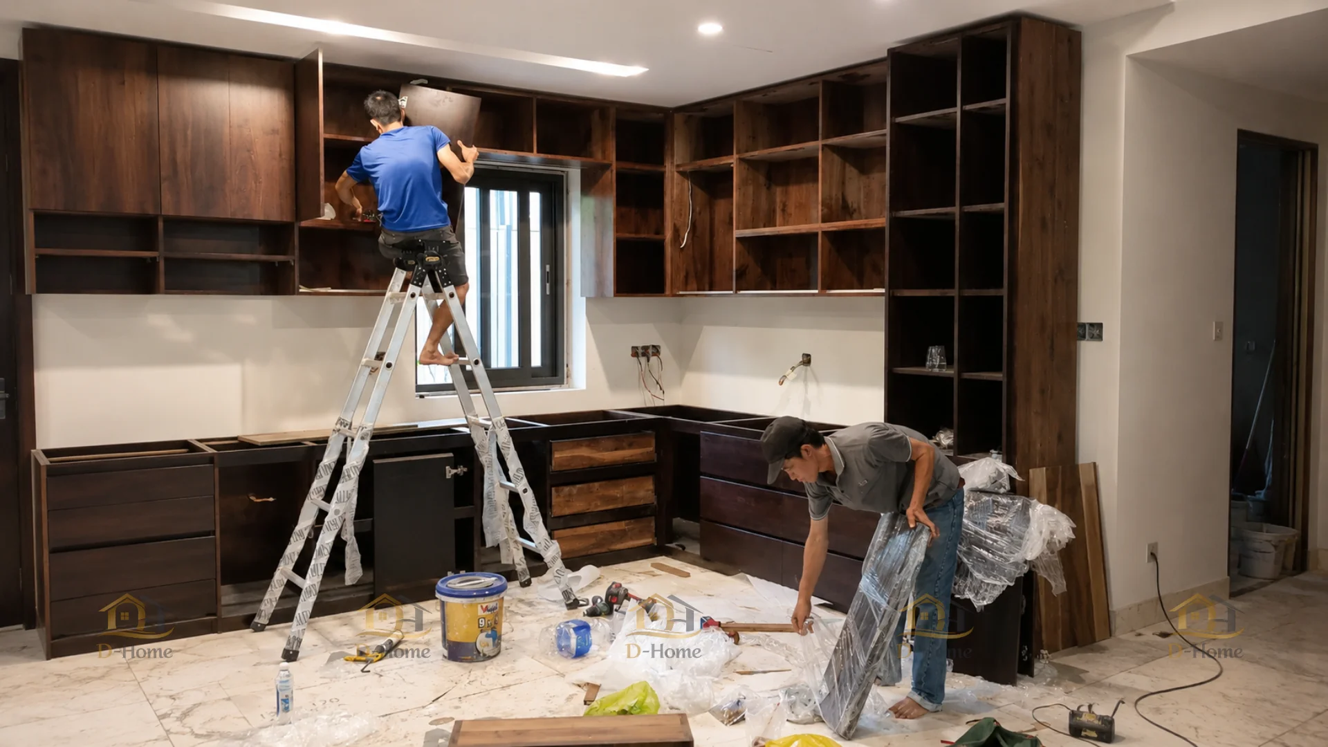 Thi công nội thất trọn gói giúp đồng bộ chất lượng giữa các hạng mục