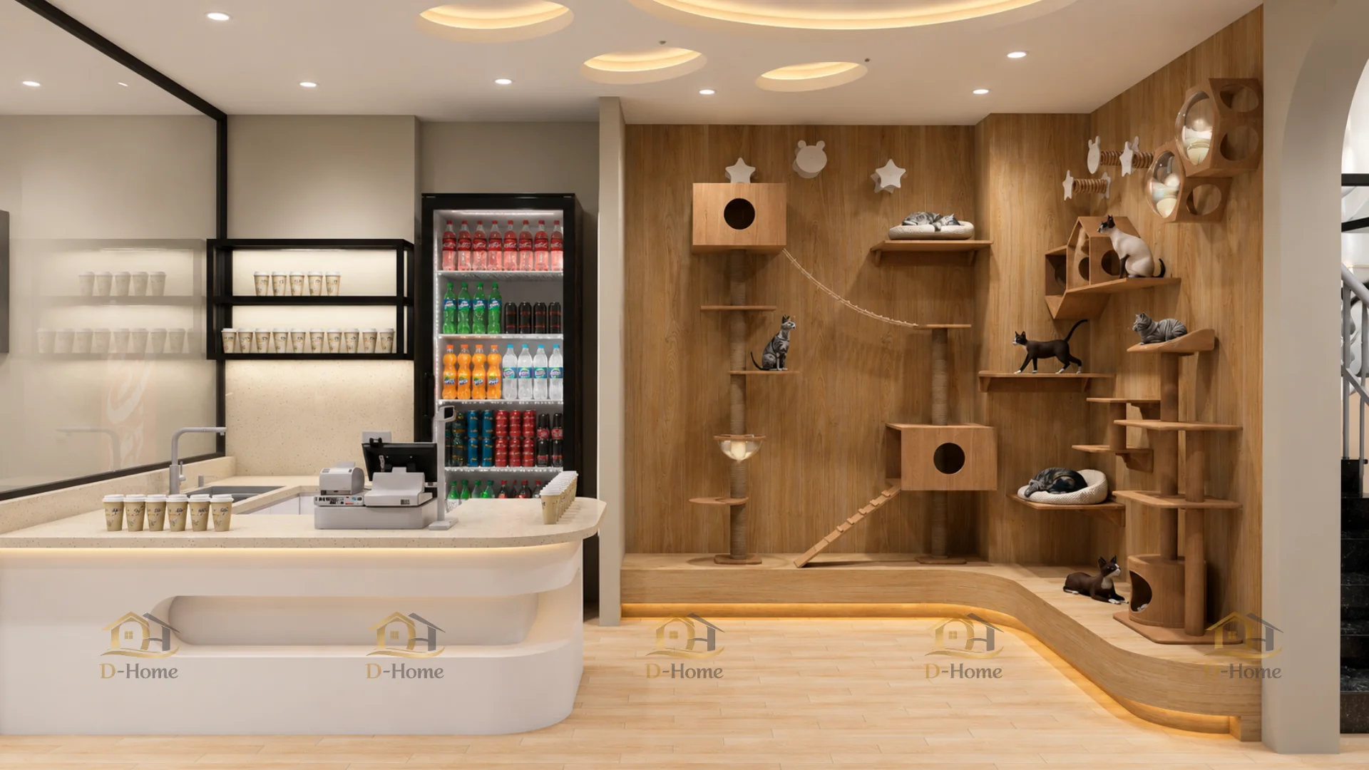 30+ Mẫu Thi Công Nội Thất F&B Cho Nhà Hàng, Quán Cafe Đẹp Hiện Đại Do D-Home Thực Hiện