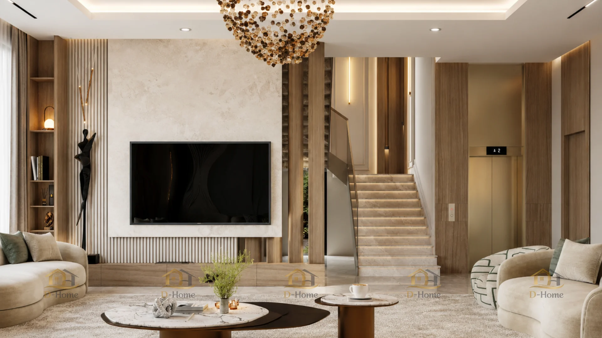 Diện tích là yếu tố đầu tiên ảnh hưởng đến khối lượng nội thất cần thi công
