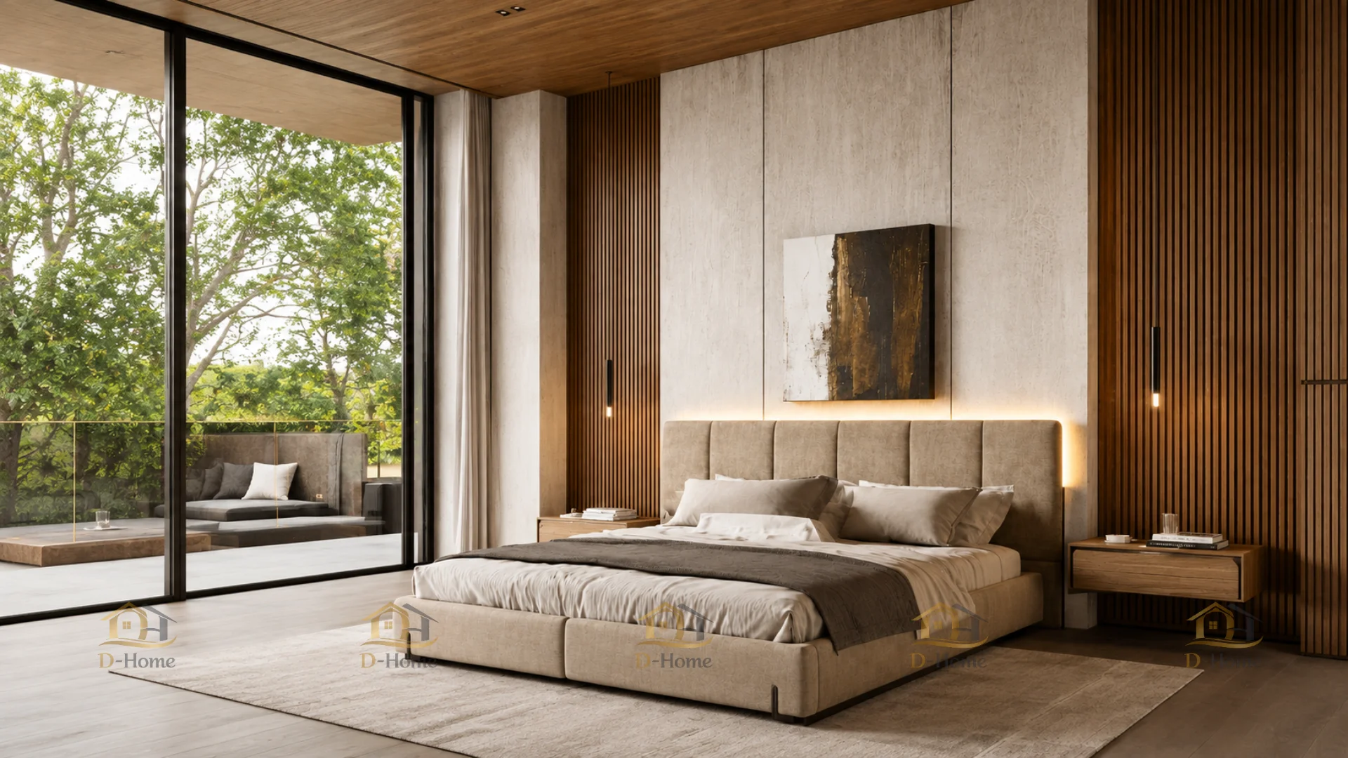 D-Home cung cấp giải pháp thi công nội thất phòng ngủ trọn gói từ khảo sát, tư vấn, thiết kế