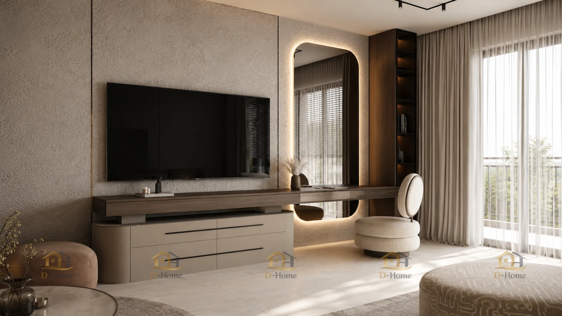 Lựa chọn màu sắc và vật liệu