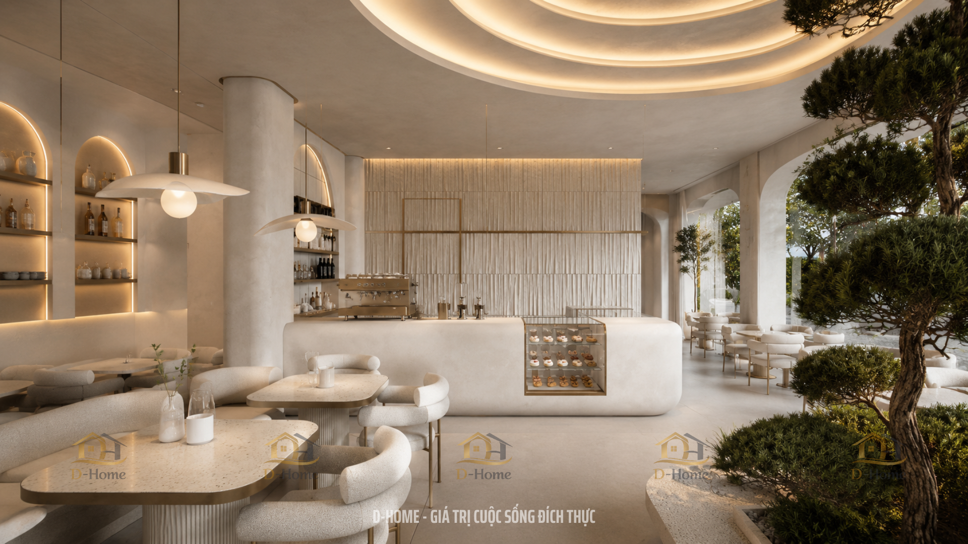 Thiết Kế Quán Cafe Phong Cách Hiện Đại (Modern Style)
