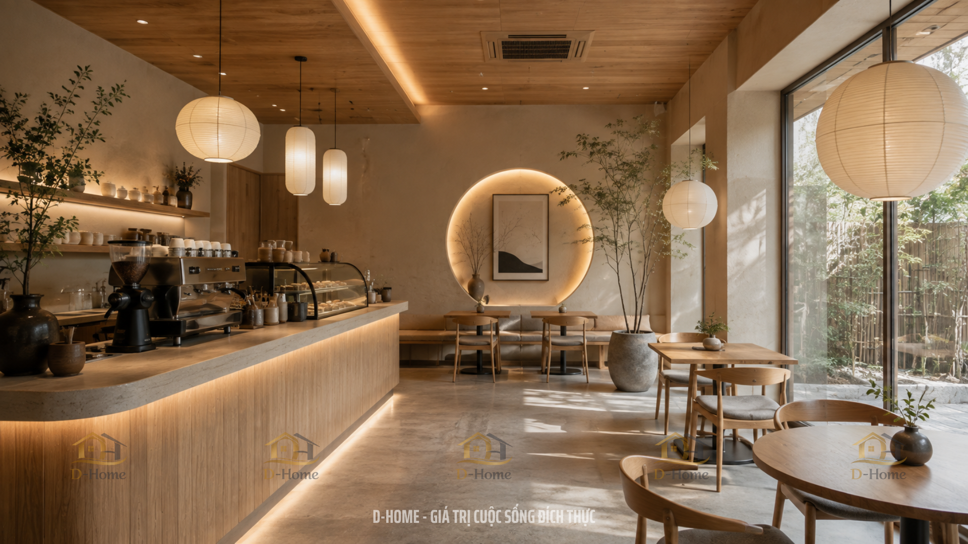 Thiết Kế Quán Cafe Phong Cách Japandi