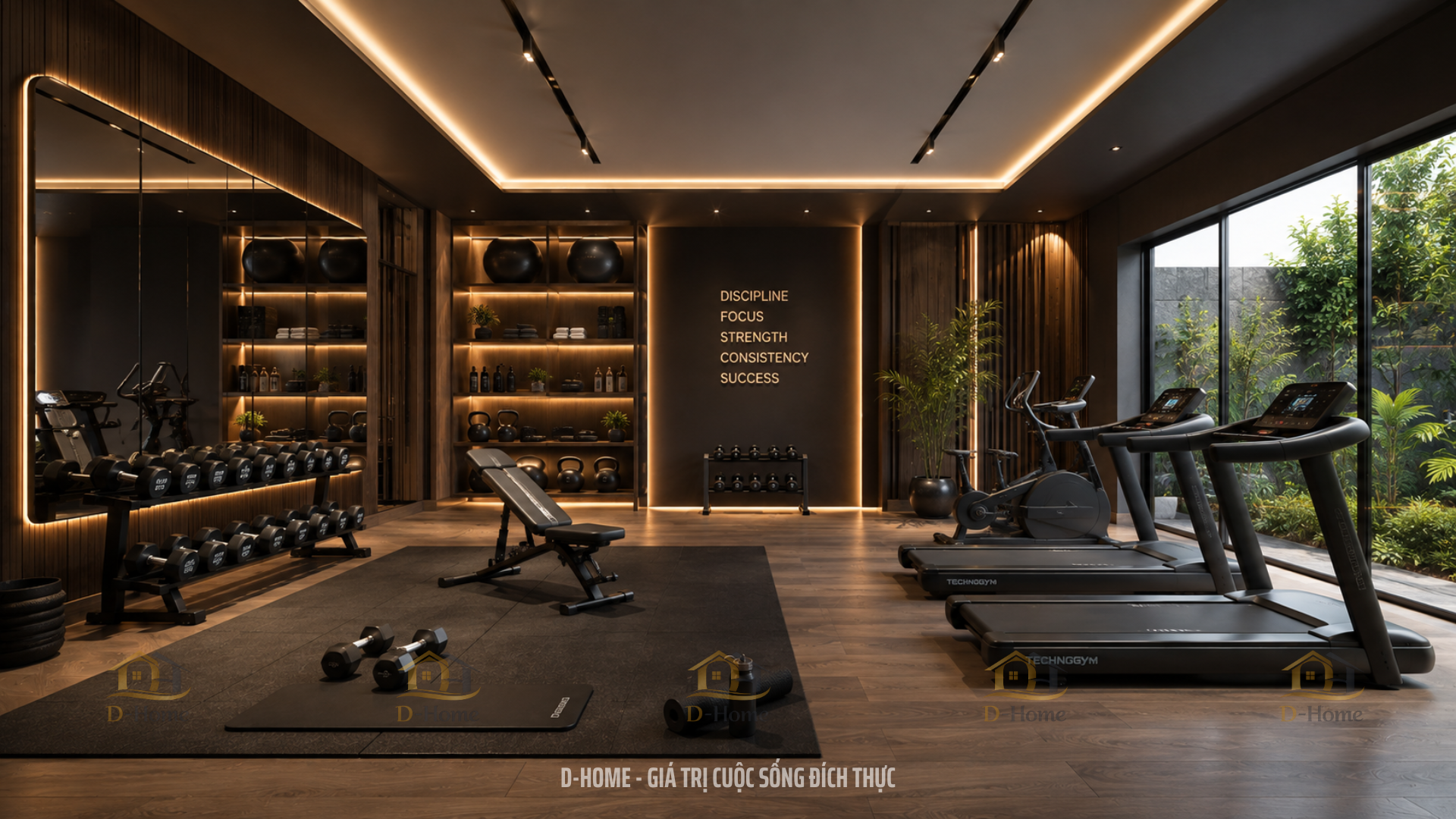 Thiết kế phòng giải trí kết hợp phòng tập Gym, Yoga