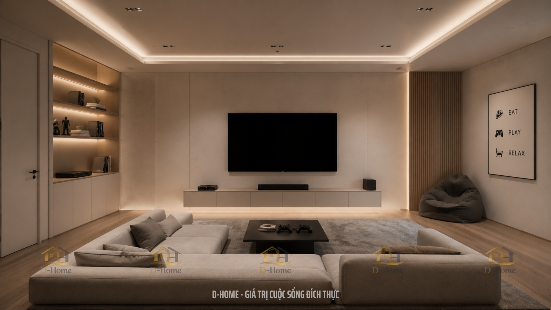 Thiết kế phòng giải trí phong cách Tối giản (Minimalism)