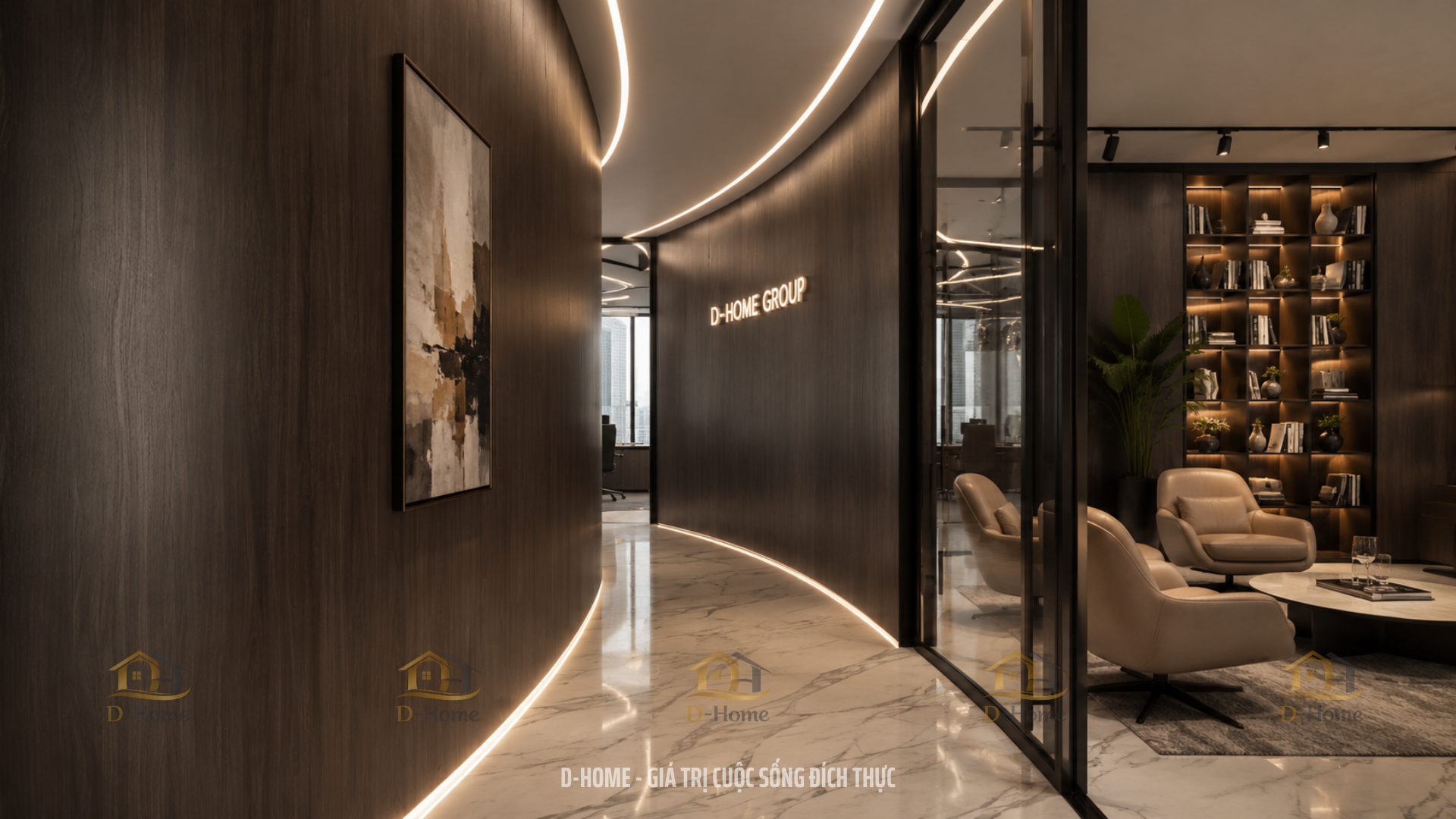 Thiết kế văn phòng không gian mở 300m2 cao cấp hiện đại Q3