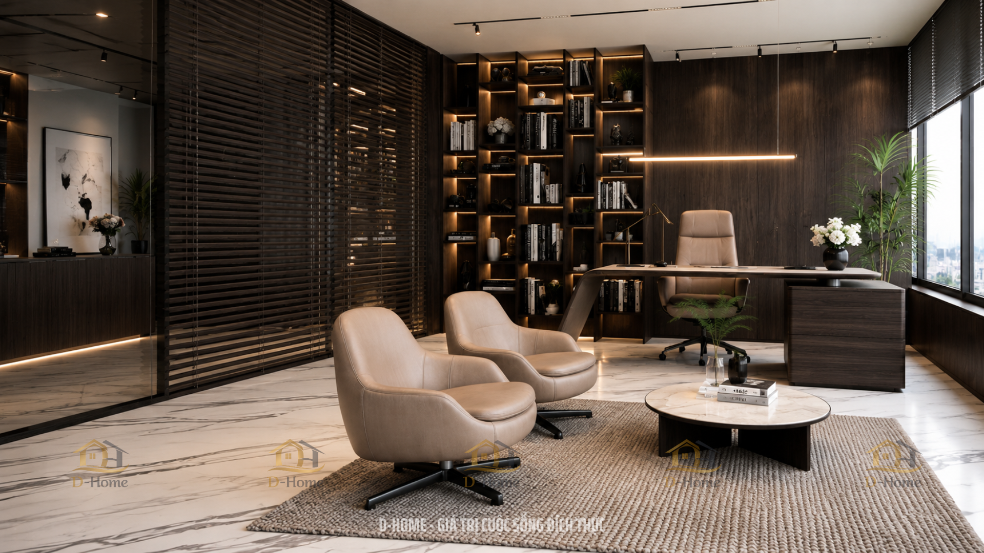 Thiết kế văn phòng không gian mở 300m2 cao cấp hiện đại Q3