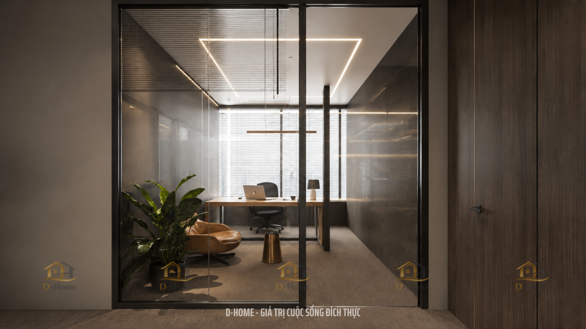 Thiết kế văn phòng không gian mở 300m2 cao cấp hiện đại Q3