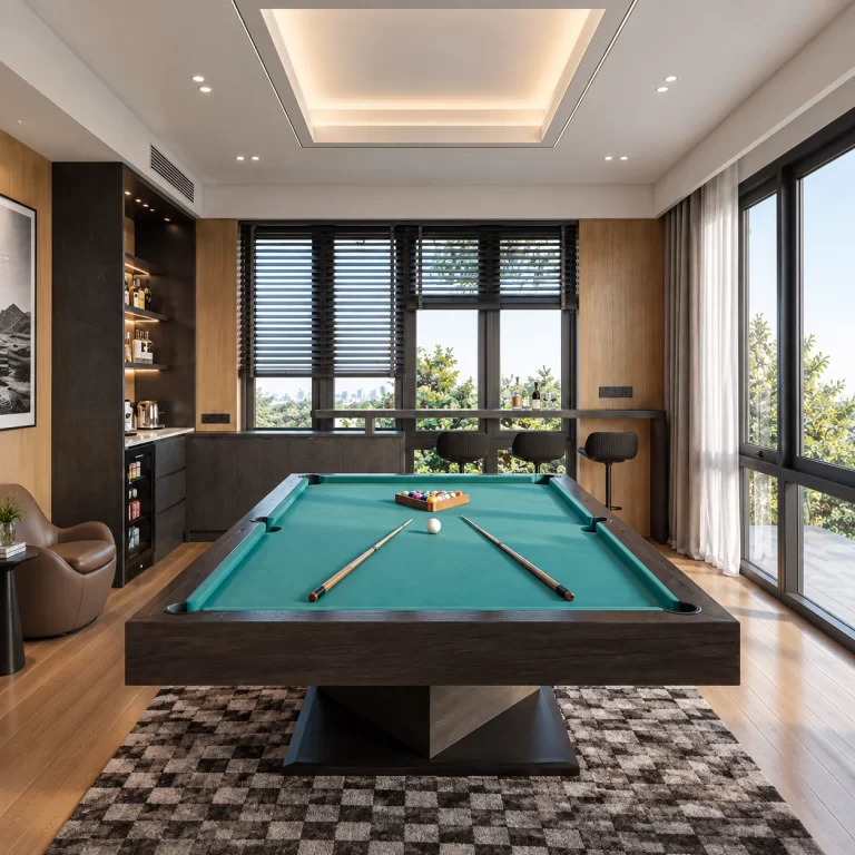 Hoàn thiện nội thất phòng giải trí bida tại nhà phong cách hiện đại - 30m2