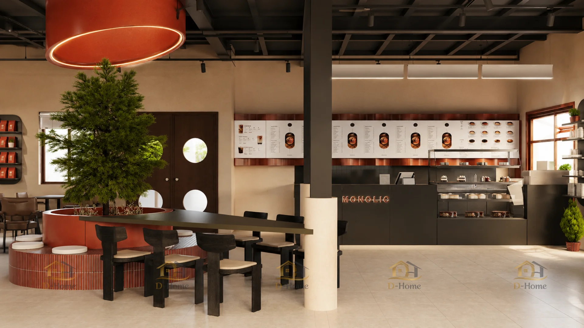 Dự án Thiết Kế Hoàn Thiện Nội Thất Quán Cafe F&B 110m² - Kiến Tạo Không Gian Cá Tính, Tối Ưu Trãi Nghiệm Khách Hàng