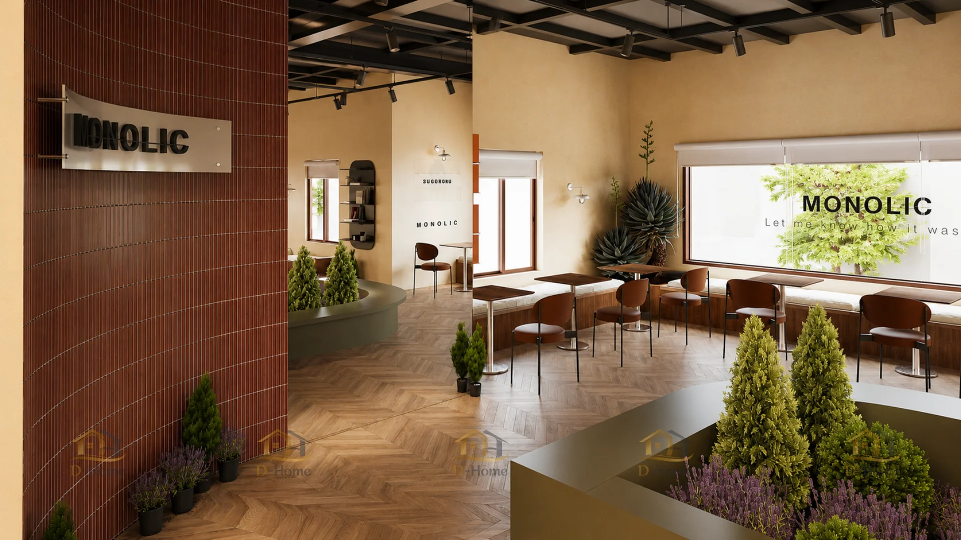 Bố trí bàn ghế đa dạng, phù hợp nhiều nhóm khách hàng