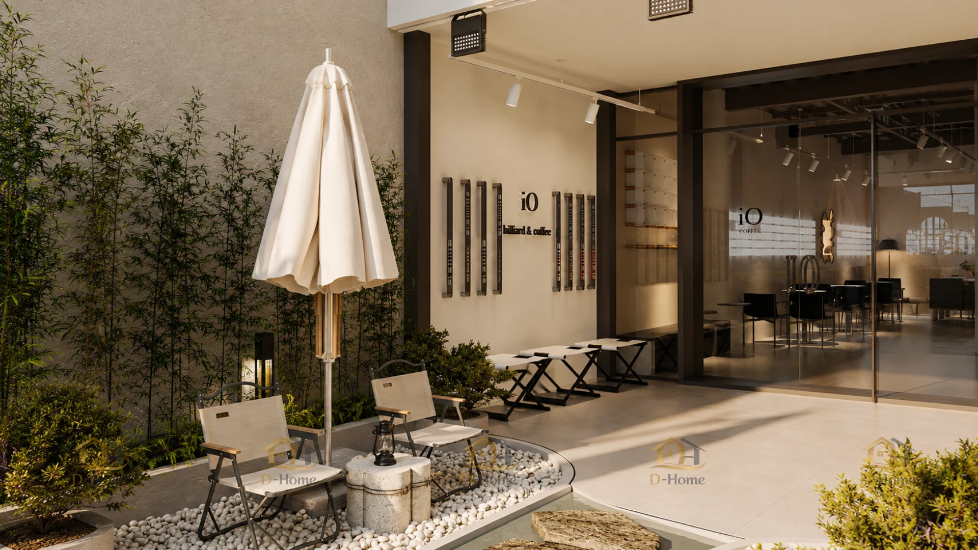 Hoàn Thiện Nội Thất Quán Cafe F&B 90m² Minimalism & Modern – Không Gian Tối Giản, Tinh Tế, Tối Ưu Trải Nghiệm F&B